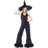 Women's Glamour Witch Halloween Costume #Black